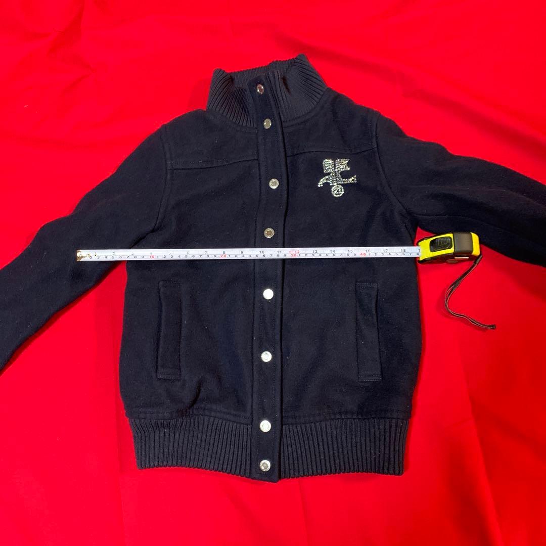 courreges 21 ヴィンテージスタジャンブラックサイズ40 &バッグ付き