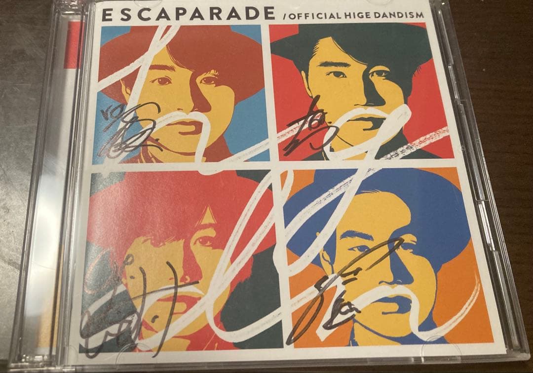 直筆サイン入りOfficial髭男dism エスカパレード 初回盤 ステッカー付