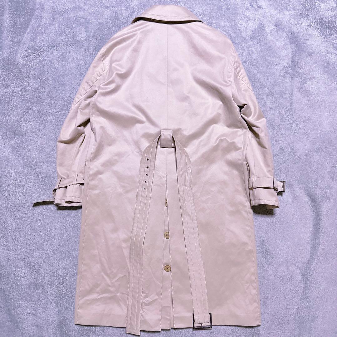 【未使用】マックスマーラ トレンチコート 女優襟 Aライン フレア ベルト 38