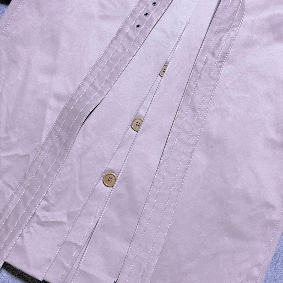 【未使用】マックスマーラ トレンチコート 女優襟 Aライン フレア ベルト 38