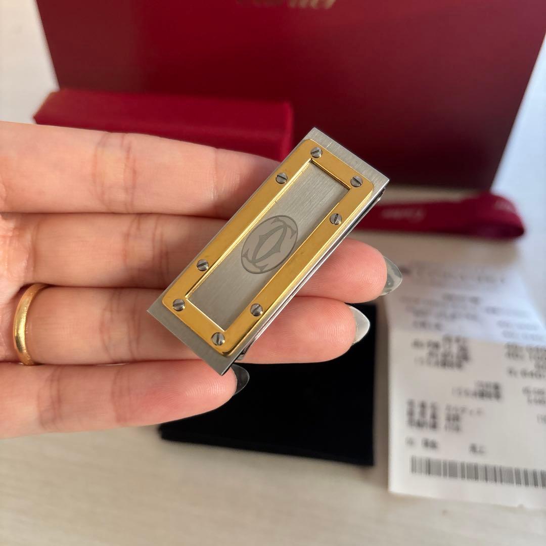 超美品☆付属品全て付き！Cartier マネークリップ