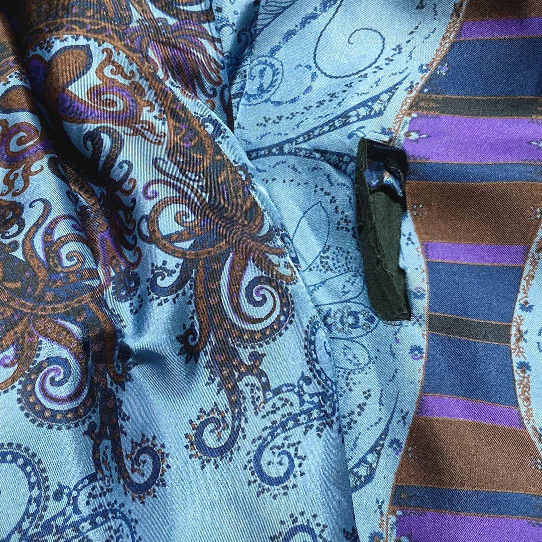 良品⭐️エトロ　パンツセットアップ　ペイズリー柄　ストライプ　シングル　1Bボタン