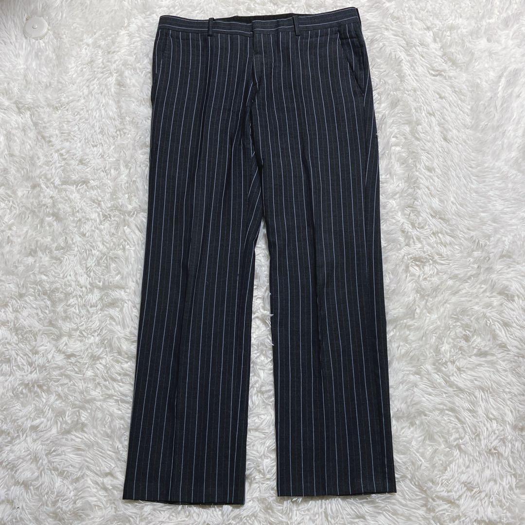 良品⭐️エトロ　パンツセットアップ　ペイズリー柄　ストライプ　シングル　1Bボタン