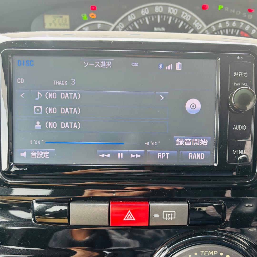 トヨタ純正ナビ NSZN-W64T 7インチ 2014年秋版地図データ