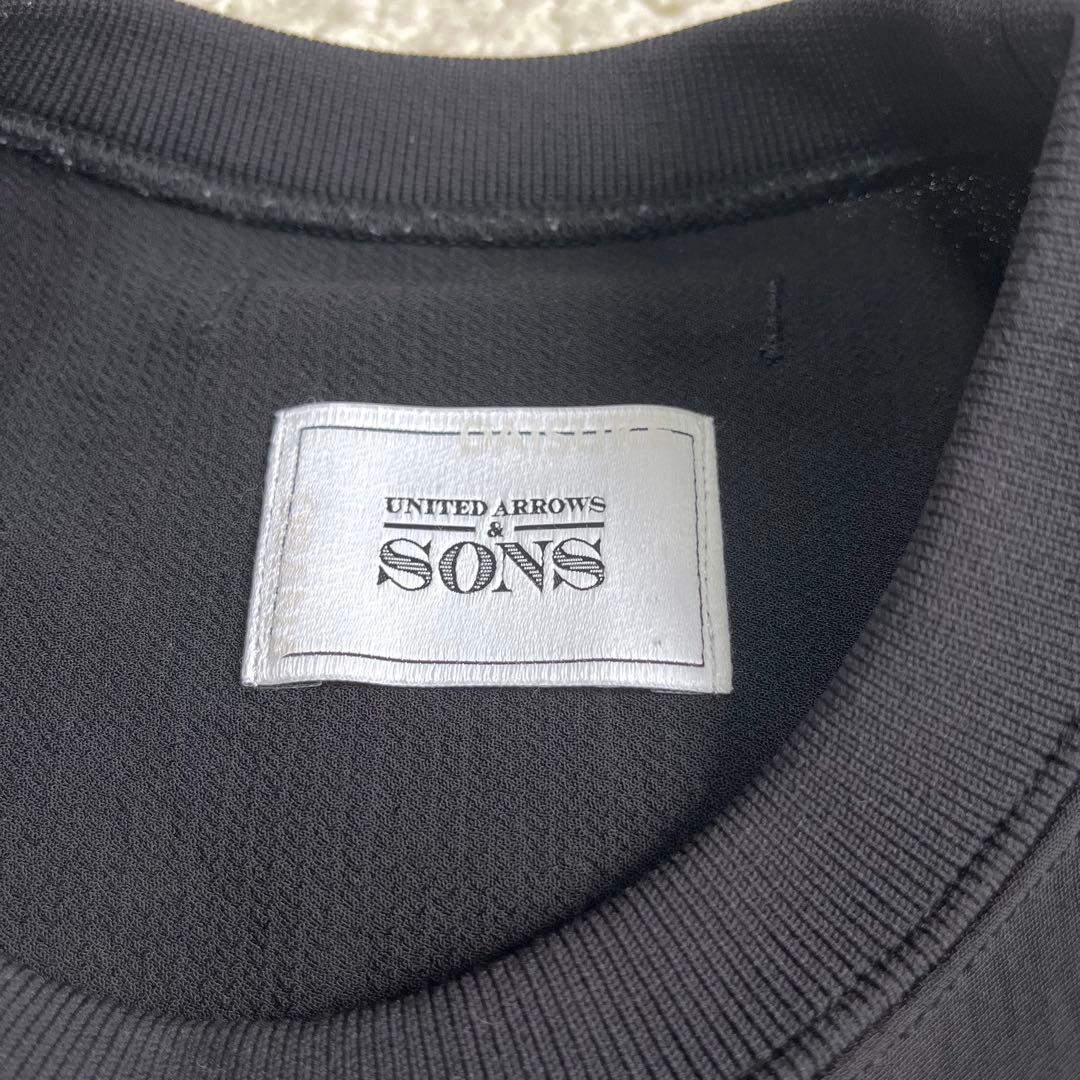 【美品】ユナイテッドアローズ　SONS カットソー　　黒　　M 長袖