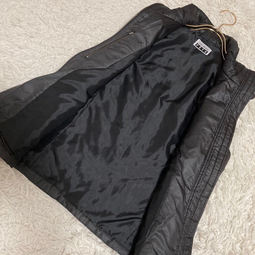 Issey Miyake キルティングダウンベスト ブラック 2