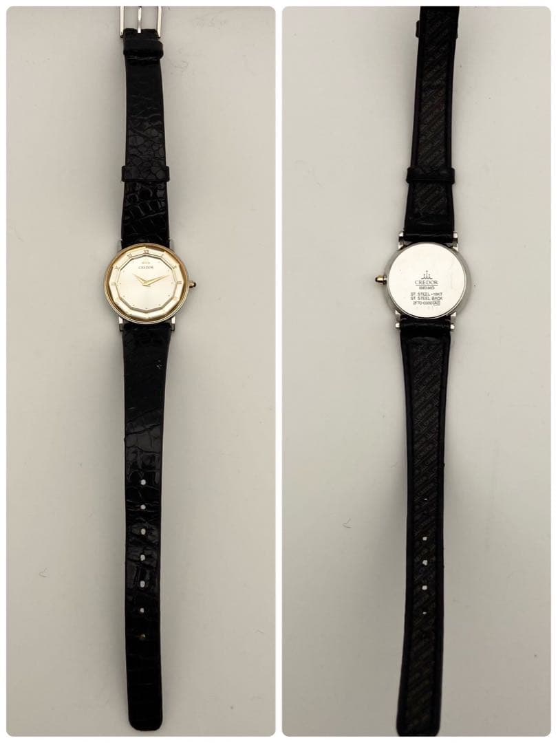 【稼働】SEIKO CREDOR 18kt 腕時計 ゴールド クォーツ 美品