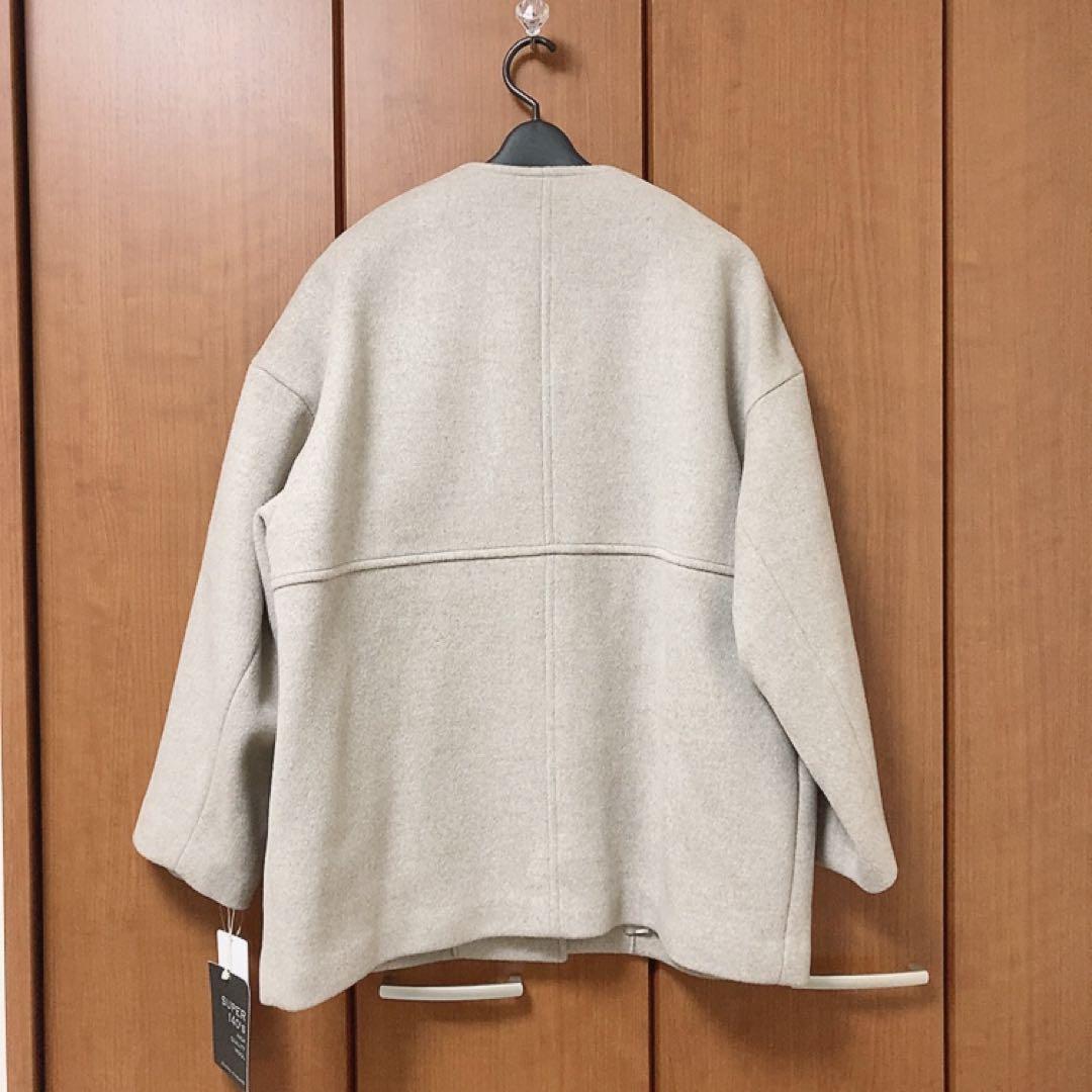 新品　ジャーナルスタンダード　スーパー140ビーバーノーカラーショートコート