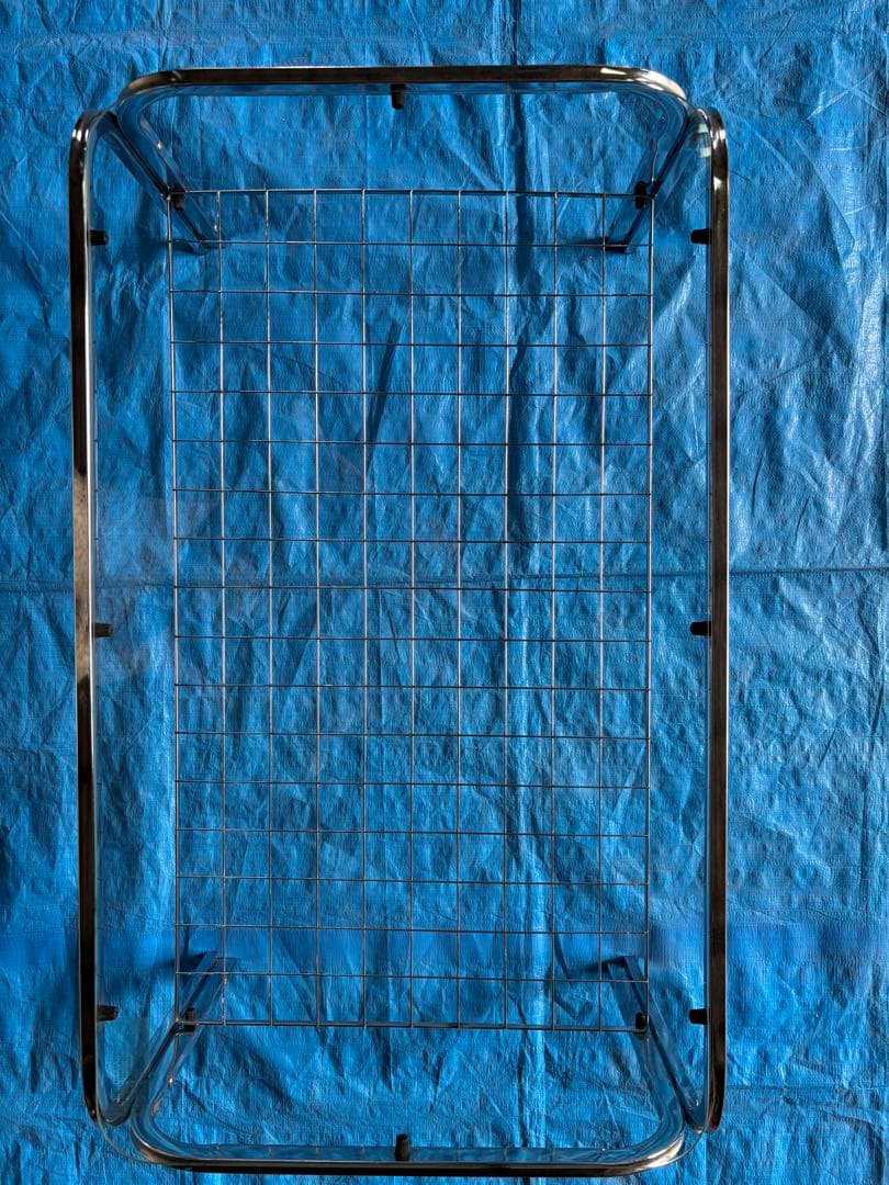 【昭和レトロ】80年代　ガラステーブル　センターテーブル　アイアンフレーム