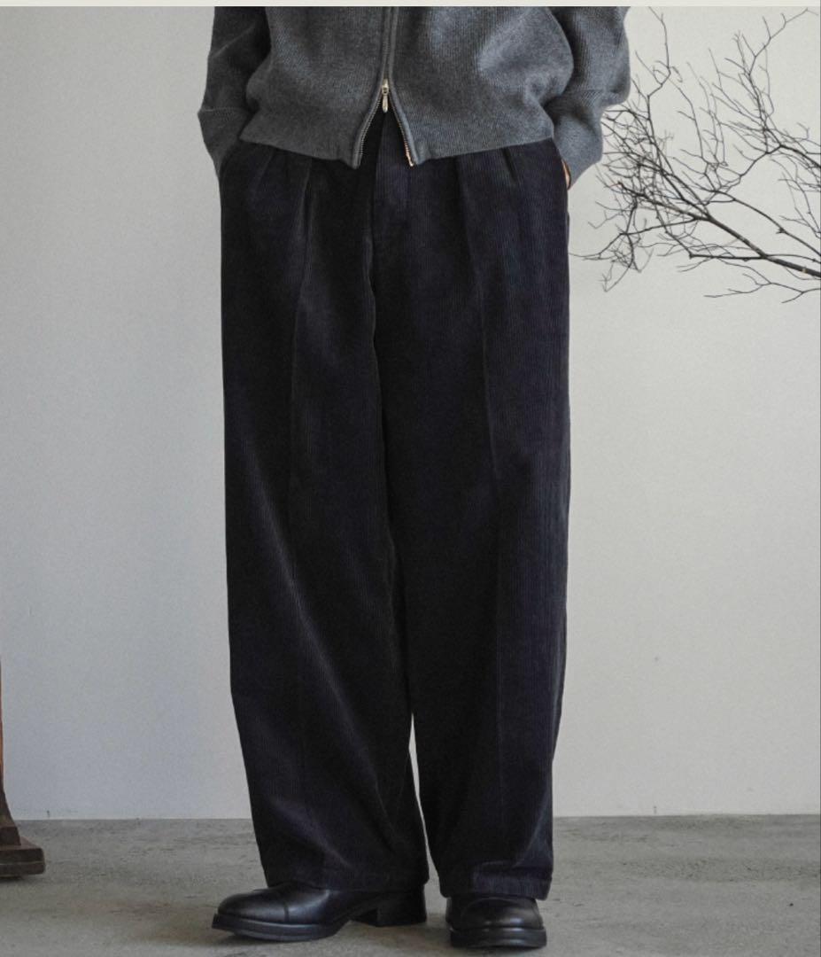 shiun　AGED CORDUROY TROUSERS Sサイズ