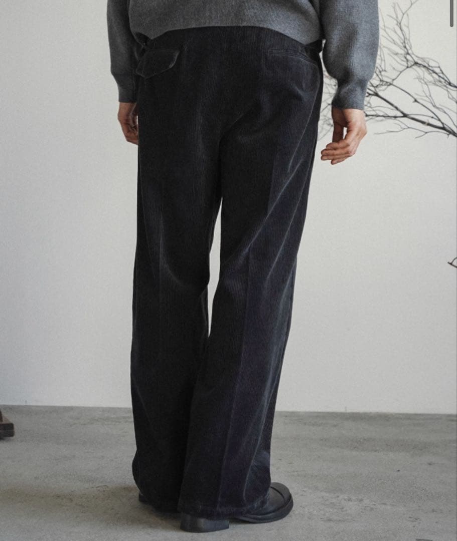 shiun　AGED CORDUROY TROUSERS Sサイズ