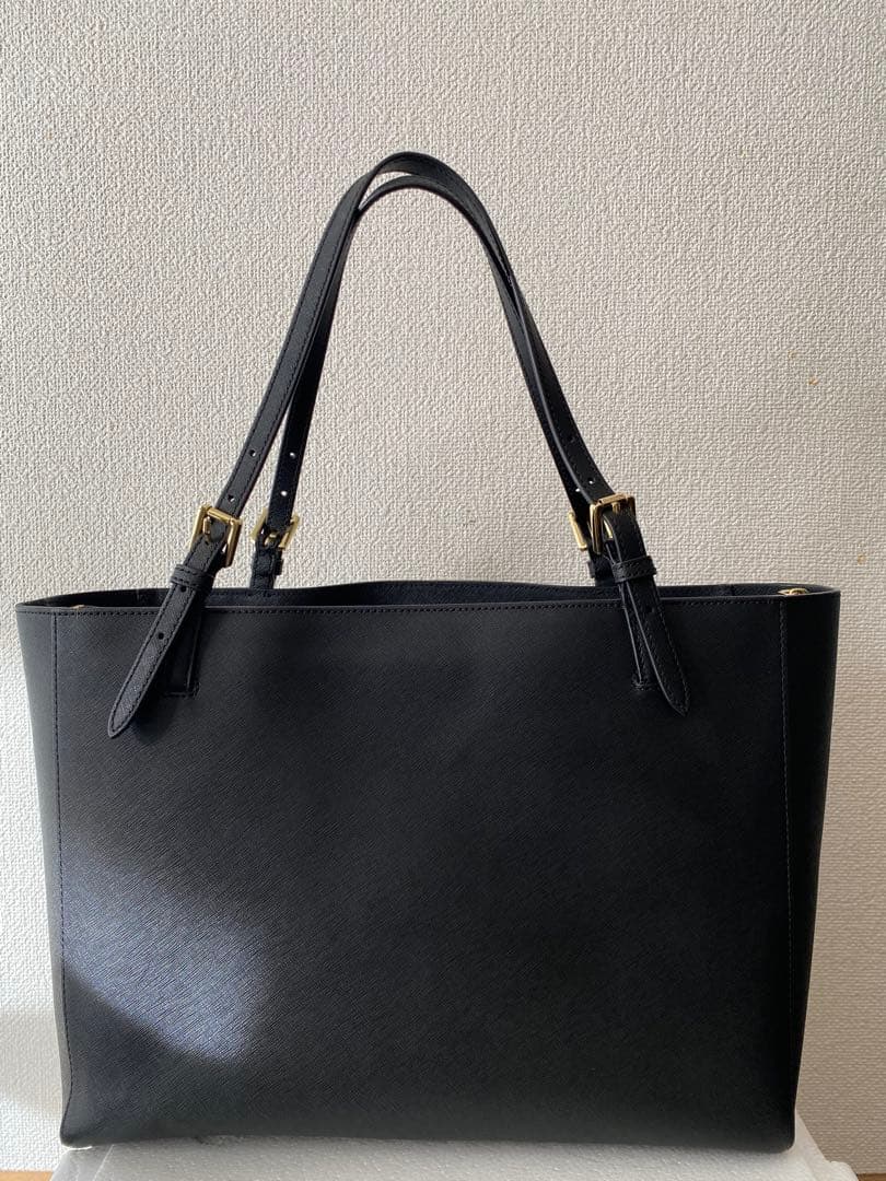 somay　Tory Burch ブラック レザートートバッグ