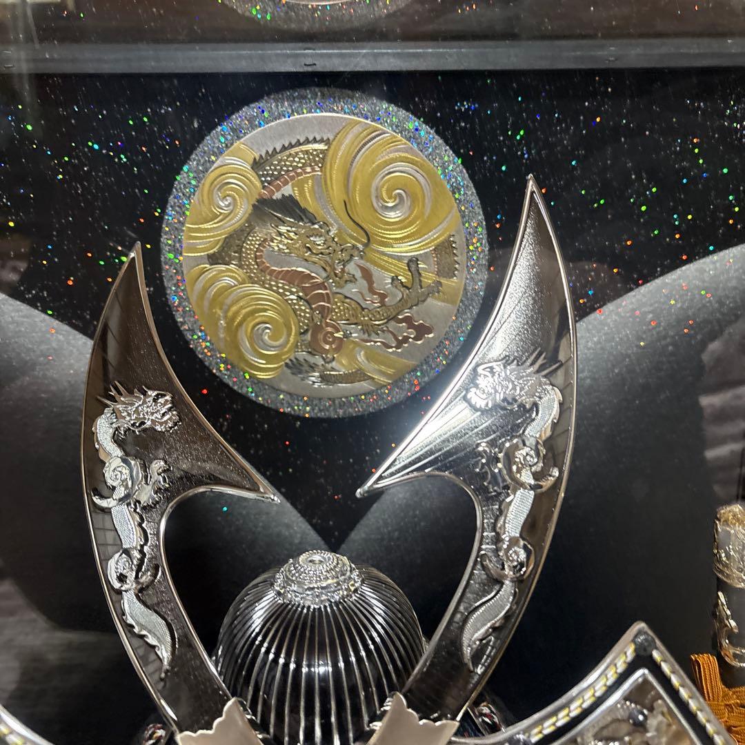 兜　極上品　寿慶作　銀竜　兜飾り