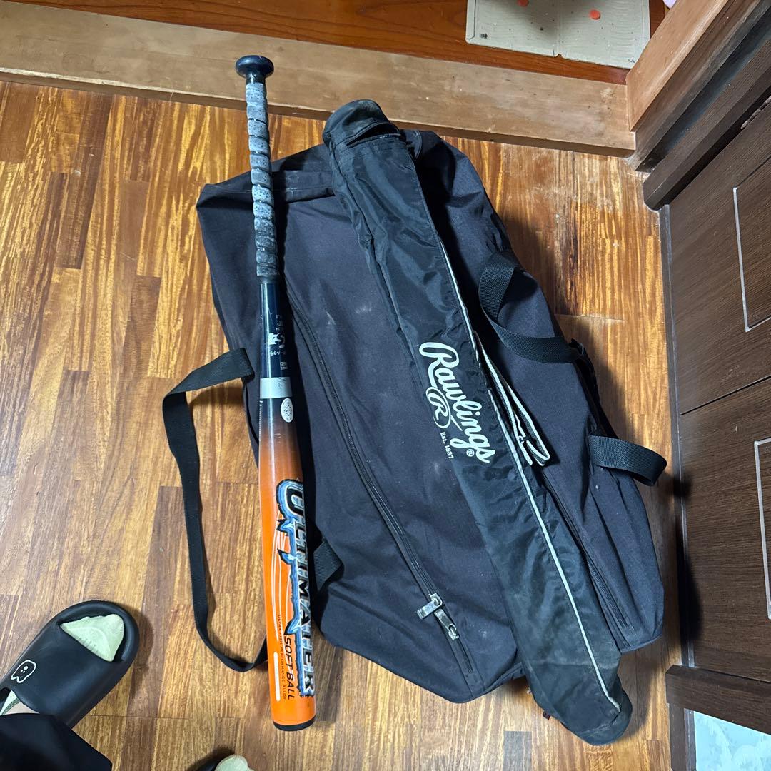 Mizuno キャッチャー防具セット バッグ付き中古品