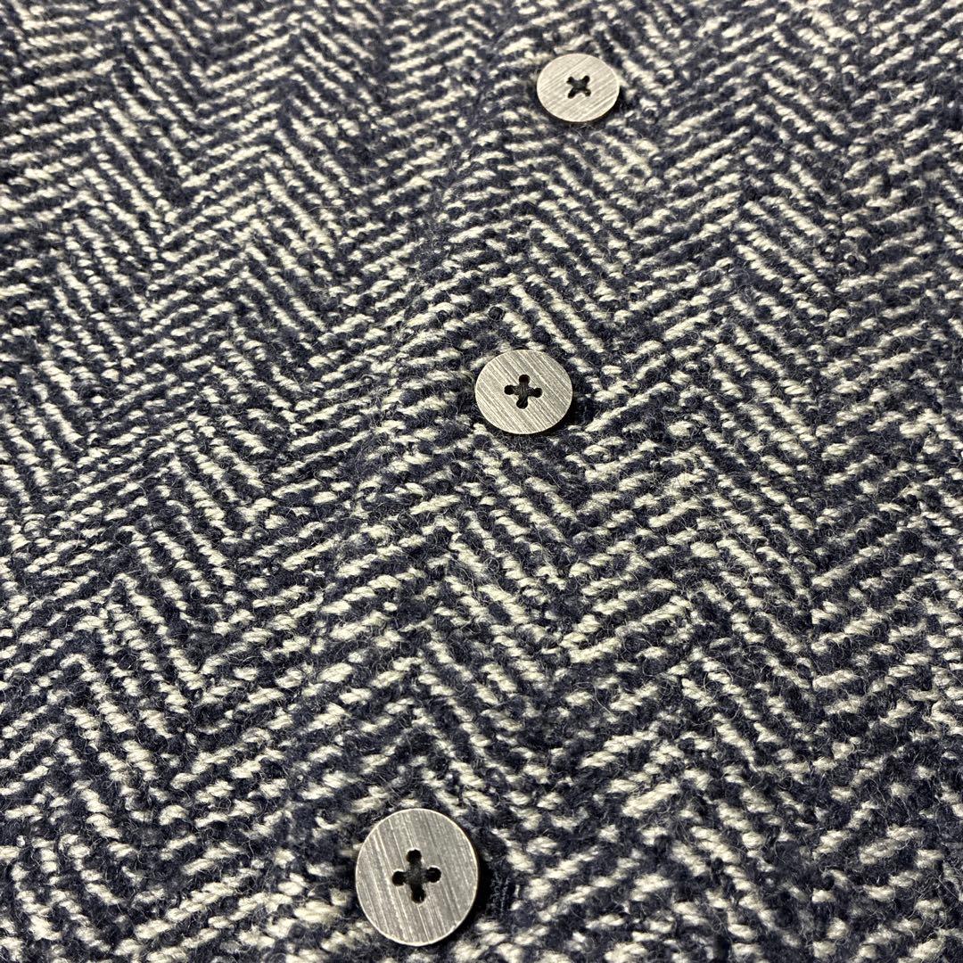 V'm ヴーム　パラスパレス　ツイード　ヘリンボーン　ジャケット　スタンドカラー