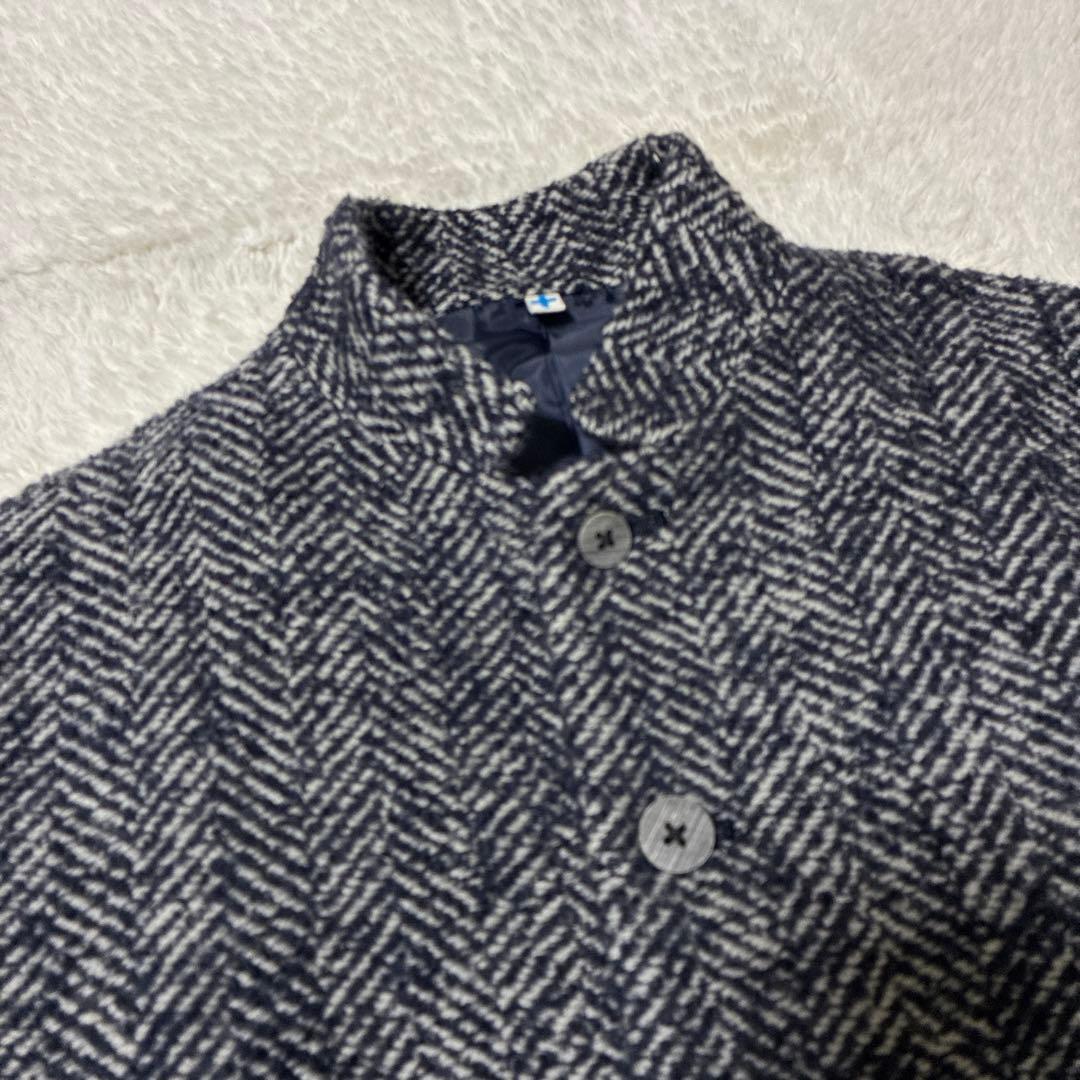 V'm ヴーム　パラスパレス　ツイード　ヘリンボーン　ジャケット　スタンドカラー