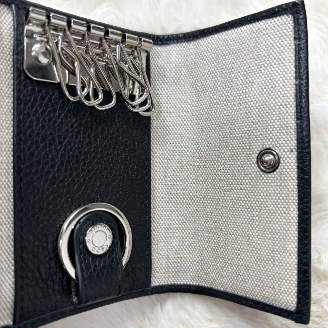 未使用級 ジミーチュウ JIMMY CHOO レザー ６連キーケース スタッズ