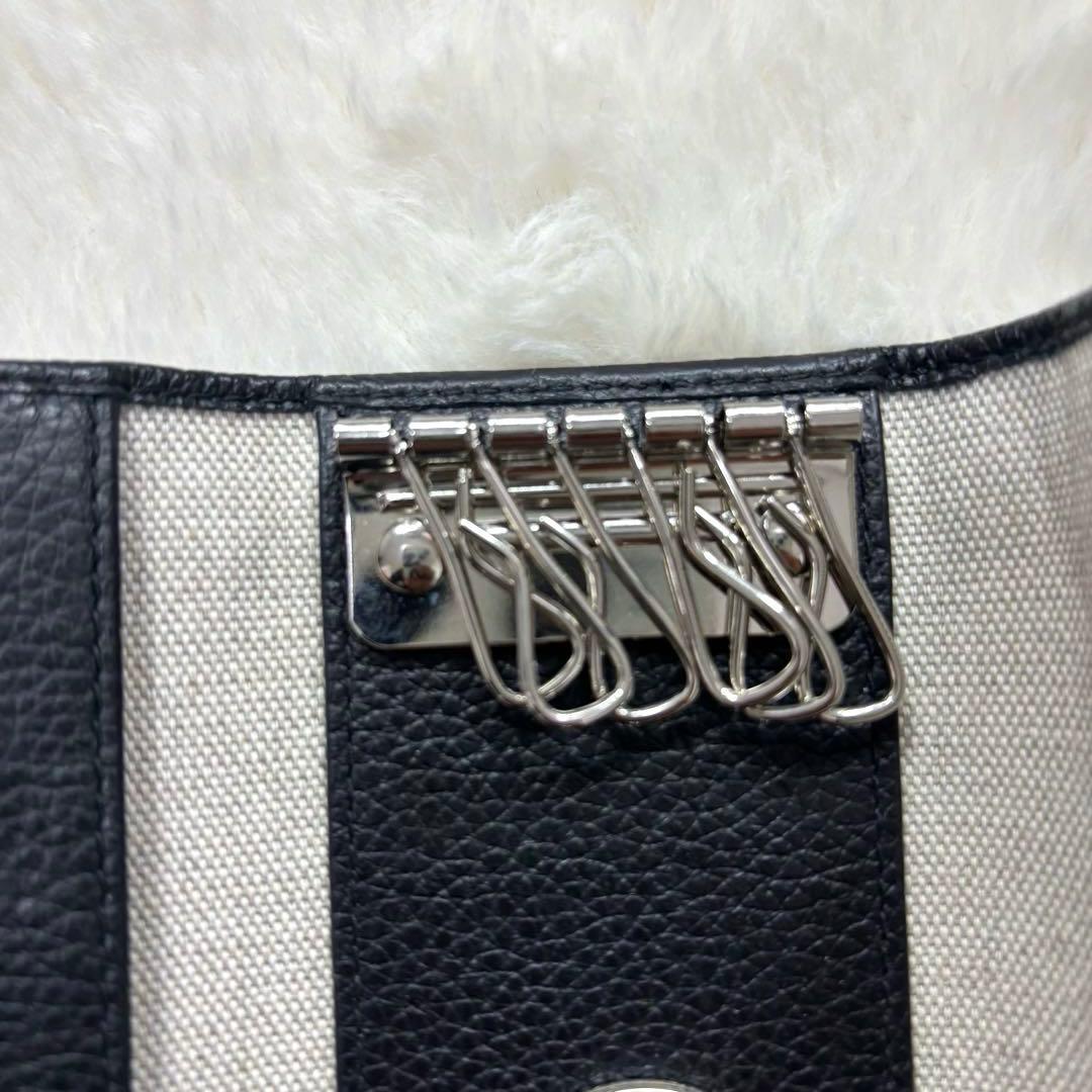 未使用級 ジミーチュウ JIMMY CHOO レザー ６連キーケース スタッズ