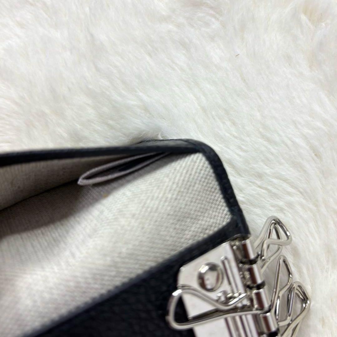 未使用級 ジミーチュウ JIMMY CHOO レザー ６連キーケース スタッズ