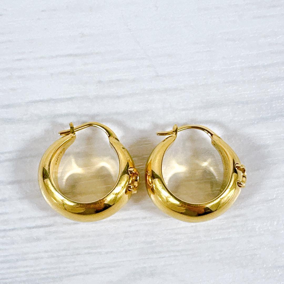CELINE セリーヌ トリオンフ ボールド フープ ピアス ゴールド GOLD