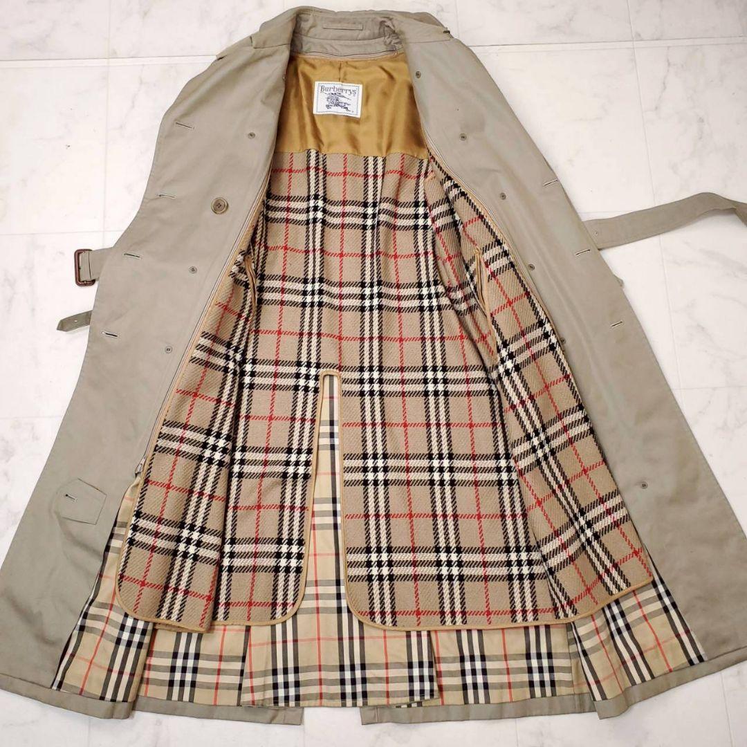 美品✨バーバリー ライナー付 トレンチコート ノバチェック ロング丈 ベルト付