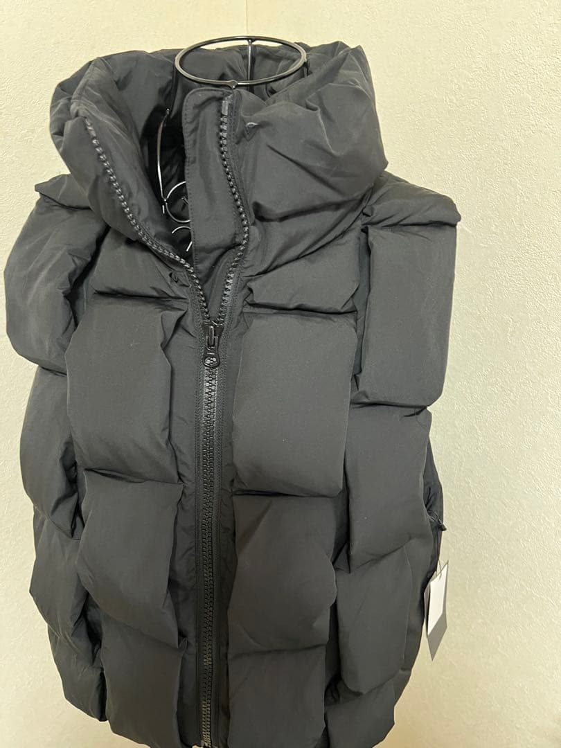 ヤマダヤ　スコットクラブ　ダウンベスト ブラック フード付き ジップアップ