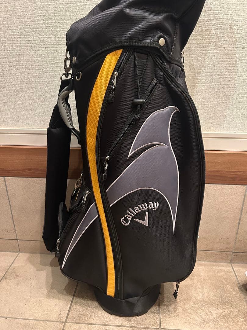 Callaway ゴルフキャディバッグ 黒/黄