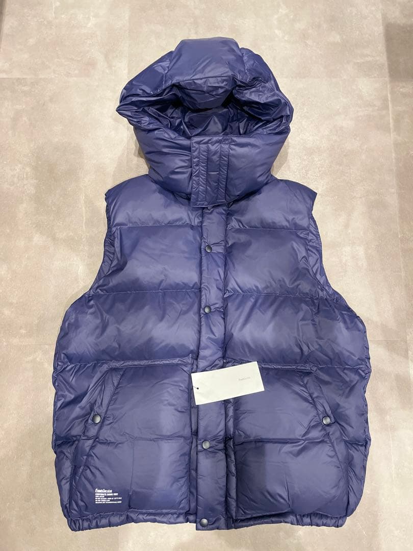 新品‼️フレッシュサービス コーポレートダウンベスト Mサイズ　ネイビー