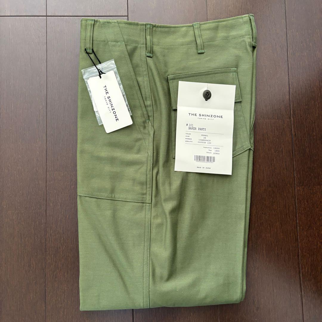 THE SHINZONE シンゾーン ベイカーパンツ カーキ 38