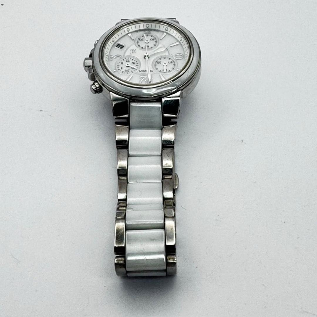 シチズン クロスシー xc エコドライブ ホワイト シェル 白蝶貝