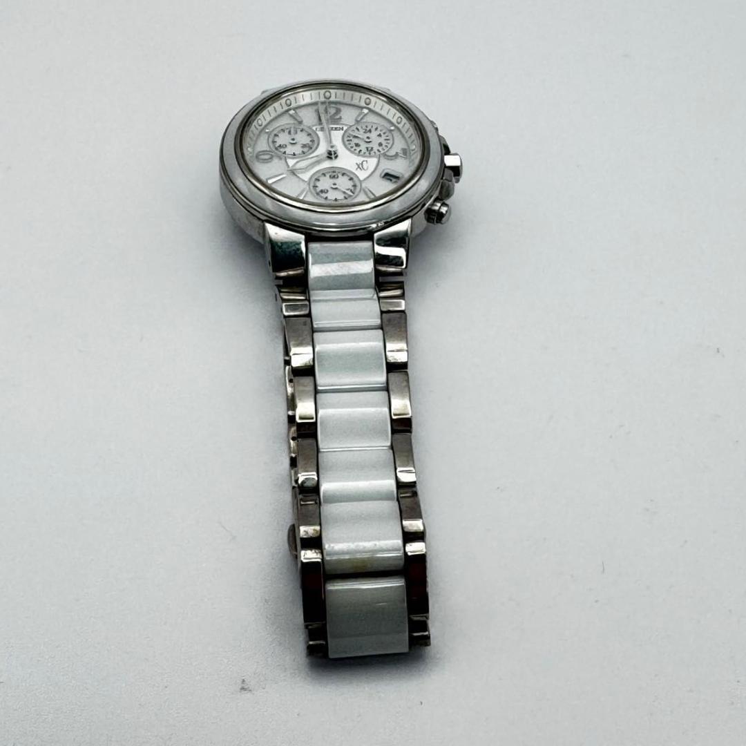 シチズン クロスシー xc エコドライブ ホワイト シェル 白蝶貝