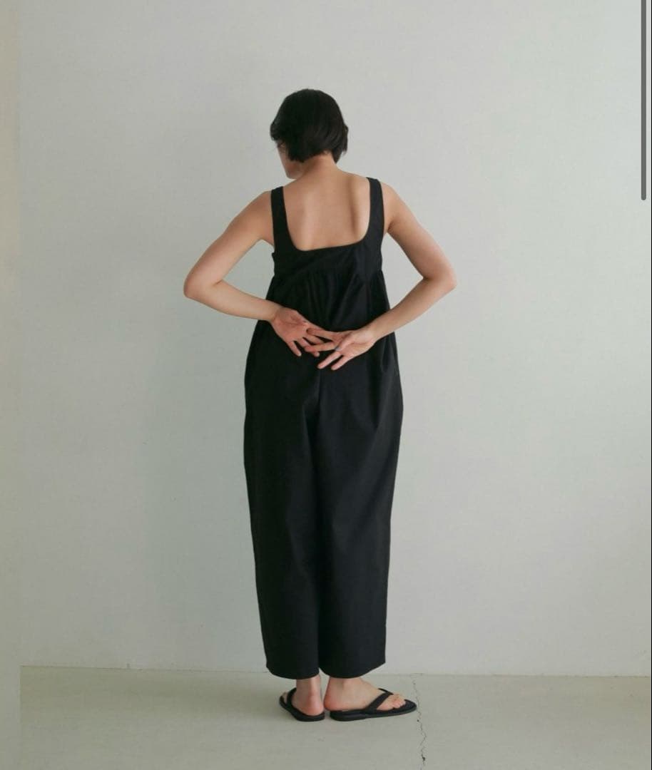 サロペット・オーバーオール・オールインワン anuke Cotton Gather Combinaison