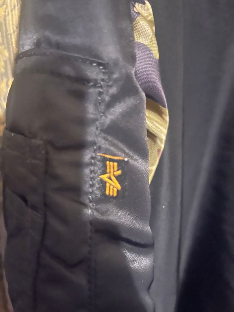 【レア商品❗️】JOURNAL STANDARD別注　MA-1 迷彩柄袖　黒　L