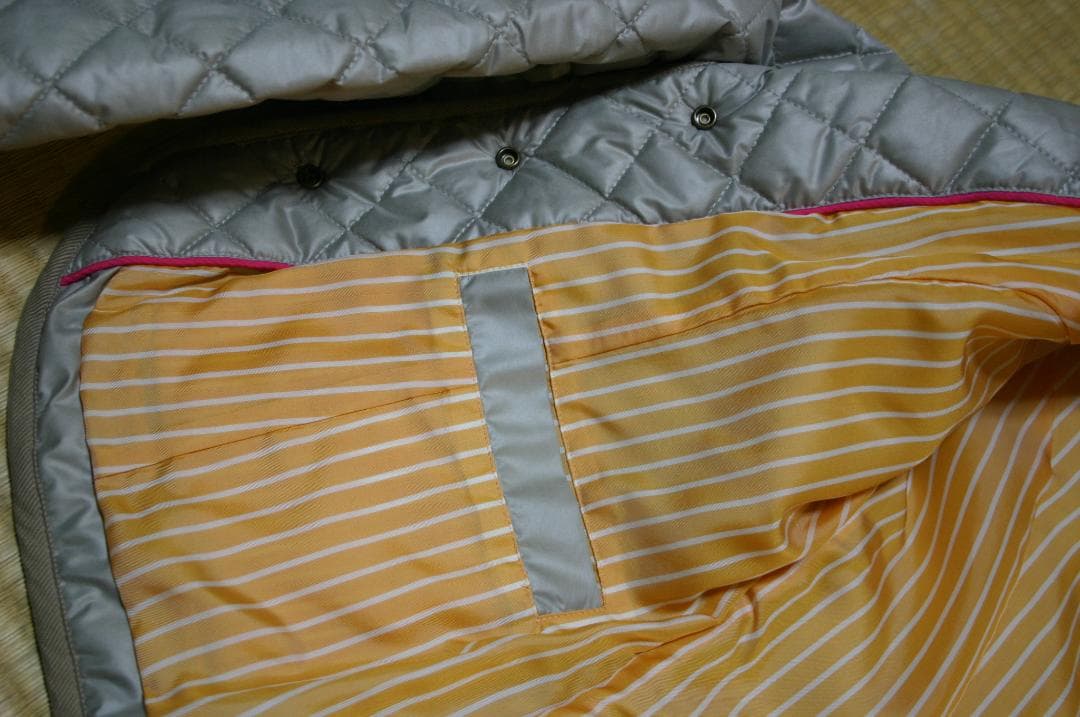 まゆみ　バーバリーブルーレーベル　中綿キルティングジャケット
