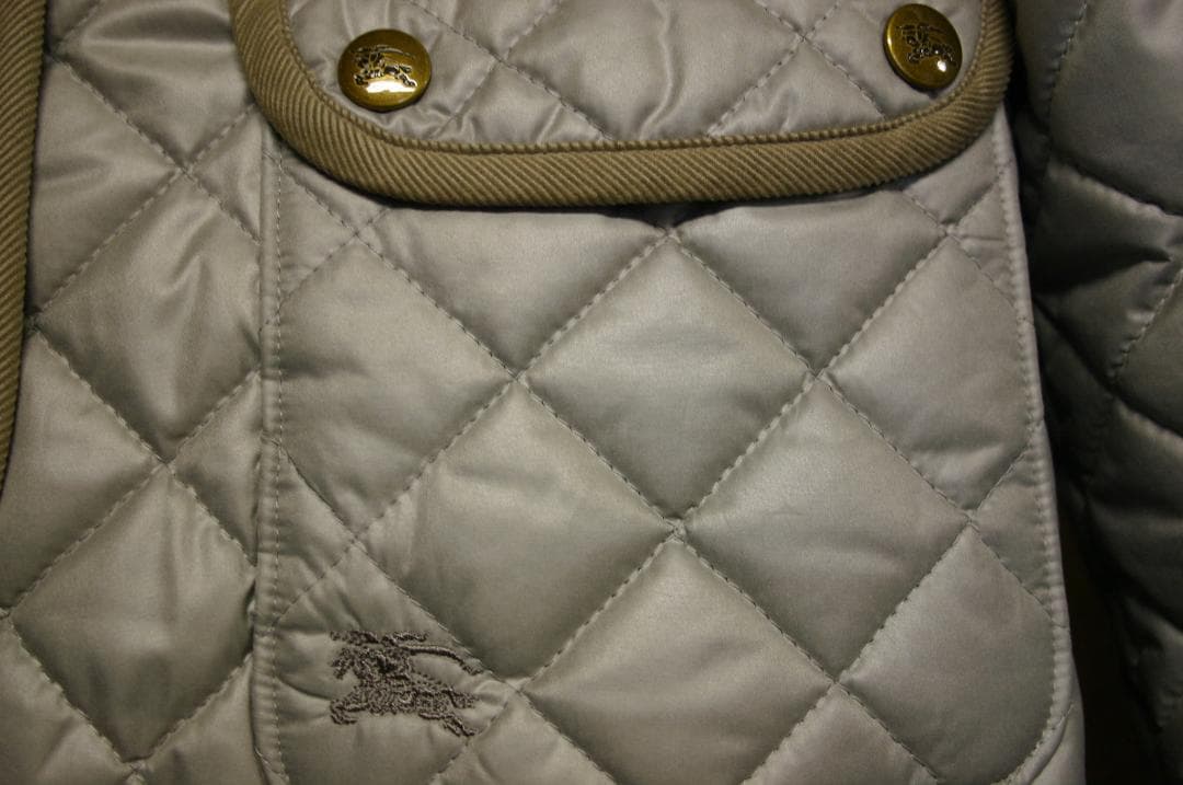 まゆみ　バーバリーブルーレーベル　中綿キルティングジャケット