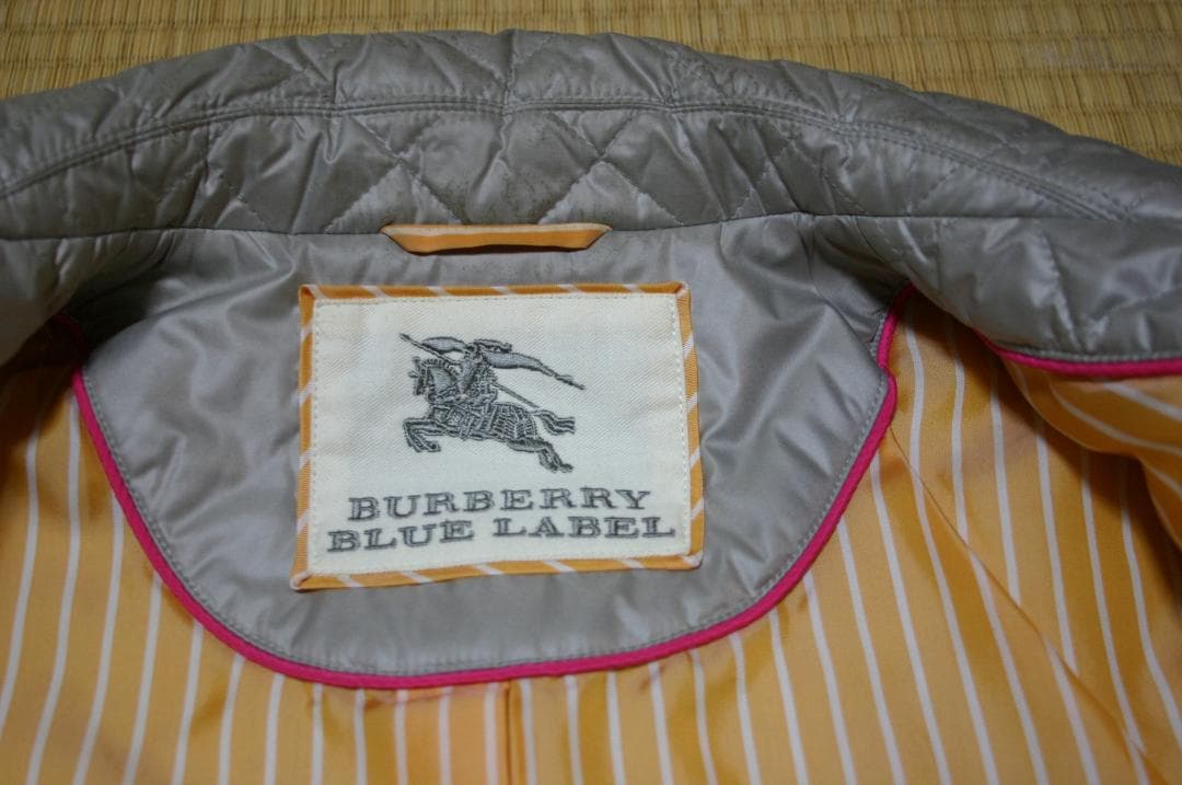 まゆみ　バーバリーブルーレーベル　中綿キルティングジャケット