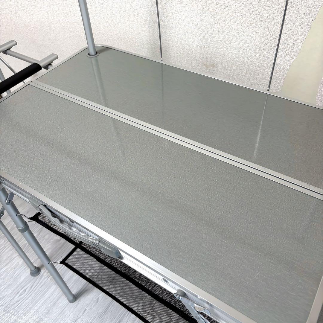 UNIFLAME ツーバーナーコンロ 【調理台付き】