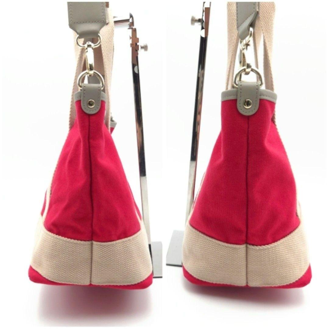 ✨美品✨ハンティングワールド 2Way ショルダーバッグ キャンバス レザー 赤