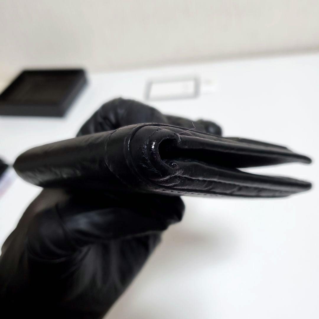 み*か様 GUCCI　グッチ　二つ折り財布　GG柄　本革　ブラック