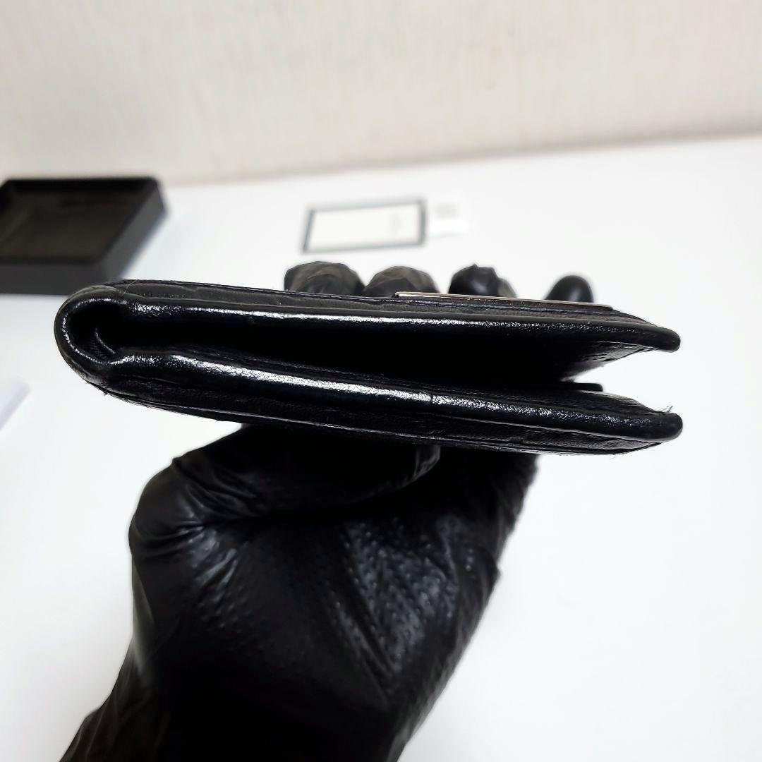 み*か様 GUCCI　グッチ　二つ折り財布　GG柄　本革　ブラック