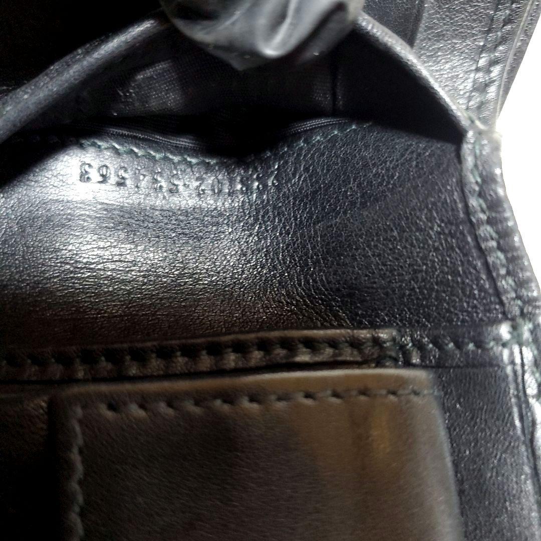 み*か様 GUCCI　グッチ　二つ折り財布　GG柄　本革　ブラック