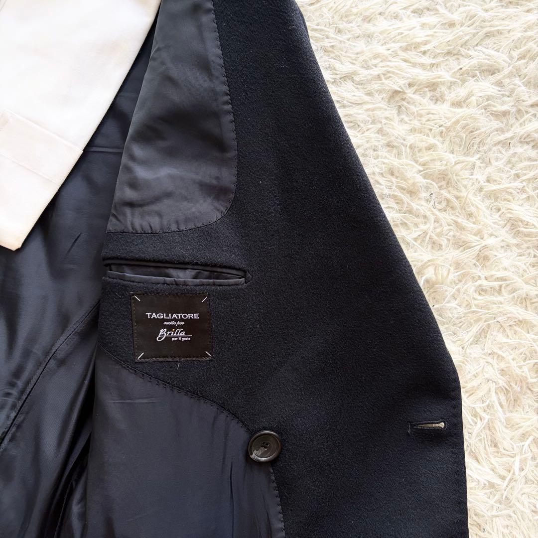 <ピン>TAGLIATORE×ブリッラ RICH ダブル チェスターコート 44