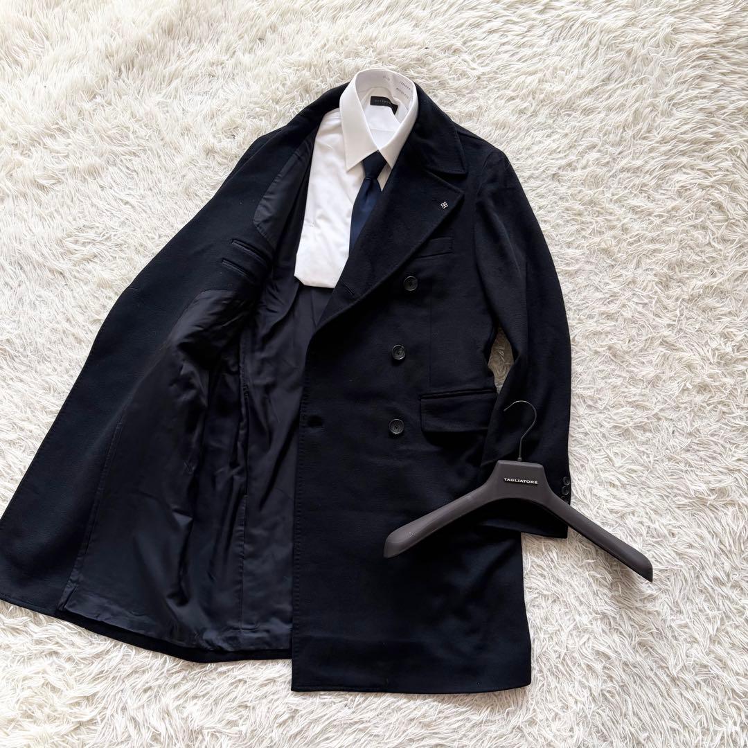 <ピン>TAGLIATORE×ブリッラ RICH ダブル チェスターコート 44