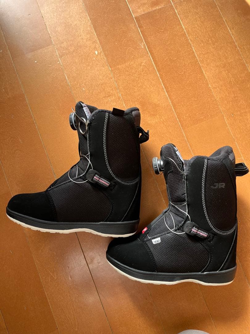 美品　BOAシステム ブラック スノーボードブーツ ￼ HEAD 23.5cm