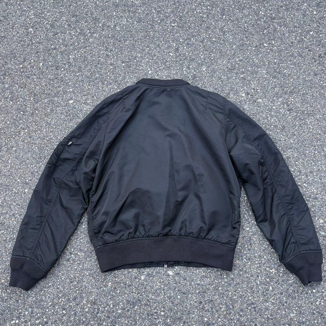 00s ALPHA ma-1 ブラック フライトジャケット ヴィンテージ L