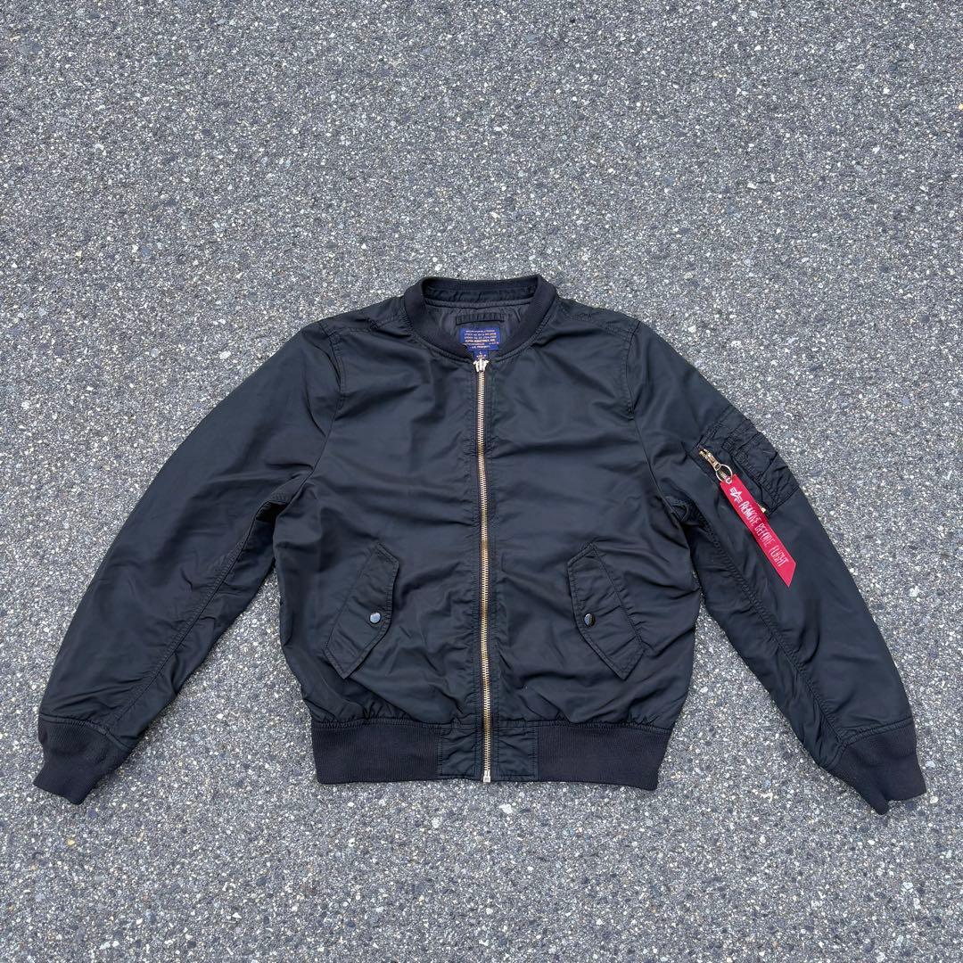 00s ALPHA ma-1 ブラック フライトジャケット ヴィンテージ L