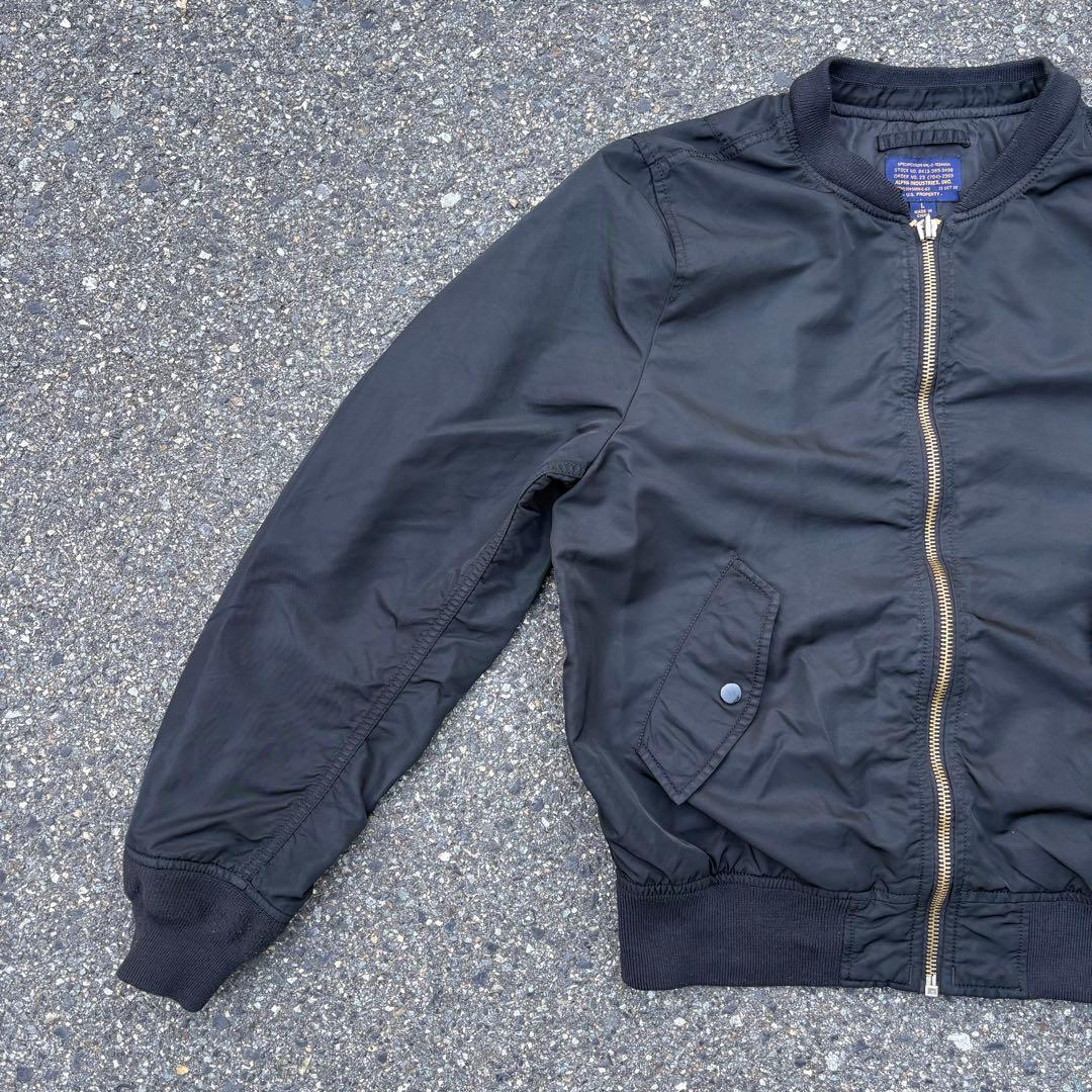 00s ALPHA ma-1 ブラック フライトジャケット ヴィンテージ L