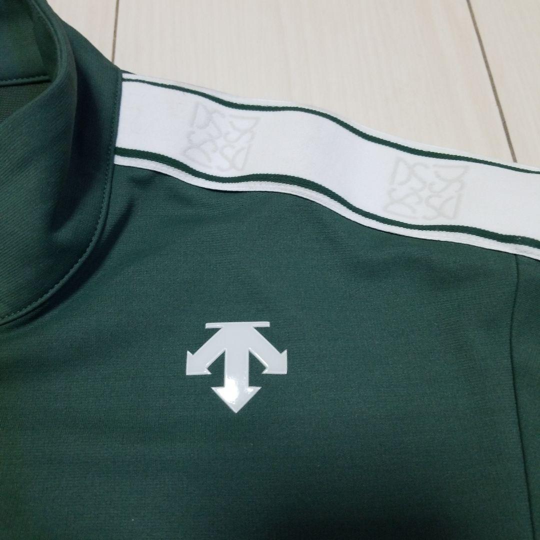 【入手困難】デサントゴルフ スタンド ハーフジップ ストレッチ シャツ M