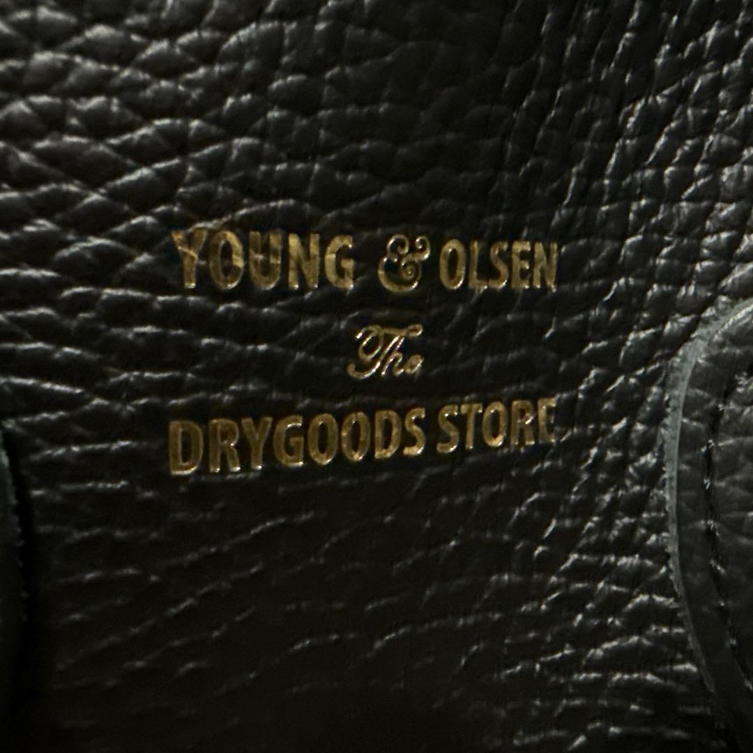 ヤングアンドオルセン エンボス レザー ベルテッド トートバッグ M