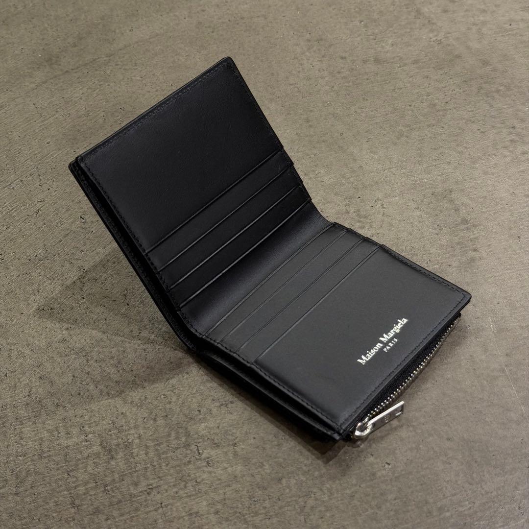 Maison Margiela メゾンマルジェラ 二つ折り財布 レザー ブラック